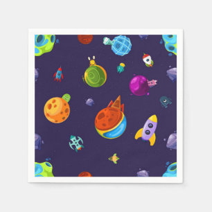 Space pattern napkin