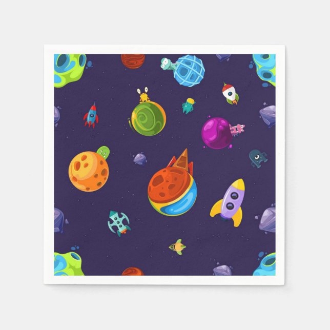 Space pattern napkin (Front)