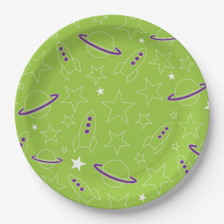 Space Pattern Paper Plate