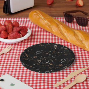 Space Pattern  Paper Plate