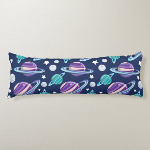 Space Pattern, Planets, Stars, Galaxy, Cosmos Body Cushion