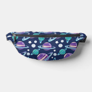 Space Pattern, Planets, Stars, Galaxy, Cosmos Bum Bags