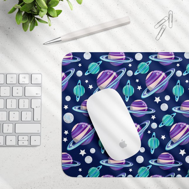 Space Pattern, Planets, Stars, Galaxy, Cosmos Mouse Mat (Creator Uploaded)