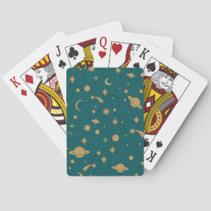 Space pattern playing cards