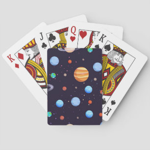 Space pattern playing cards