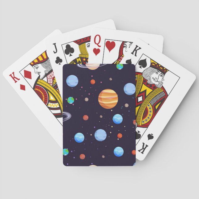Space pattern playing cards (Back)