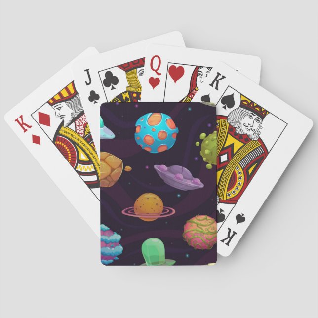 Space pattern playing cards (Back)