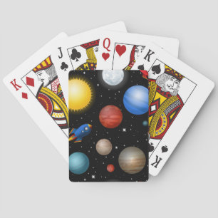 Space pattern playing cards
