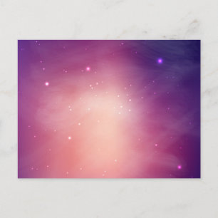 Space pattern postcard