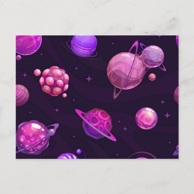 Space pattern postcard (Front)