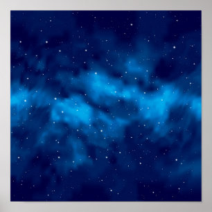 Space pattern poster