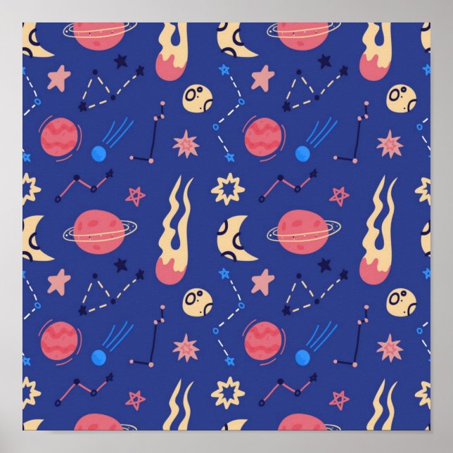 Space pattern poster (Front)