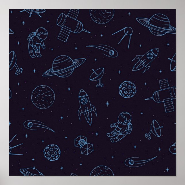 Space pattern poster (Front)