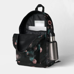 Space Pattern Printed Backpack
