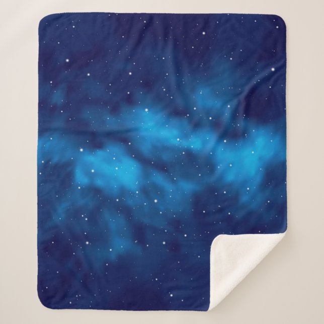 Space pattern sherpa blanket (Front)