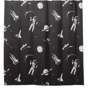 Space Pattern Shower Curtain