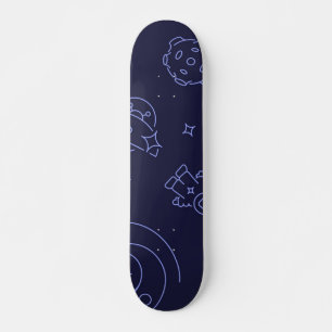 Space pattern skateboard