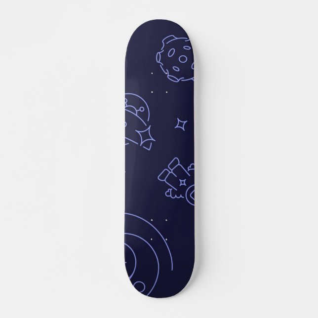 Space pattern skateboard (Front)