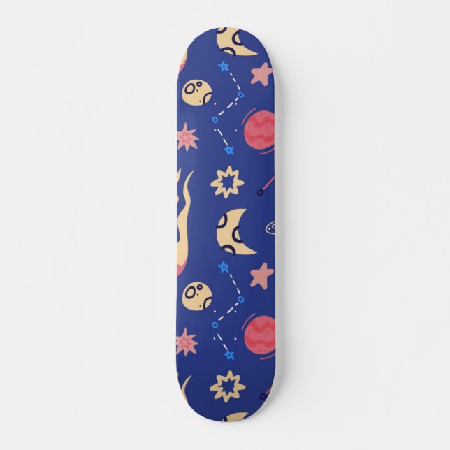 Space pattern skateboard (Front)