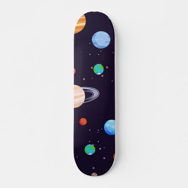 Space pattern skateboard (Front)
