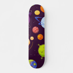Space pattern skateboard