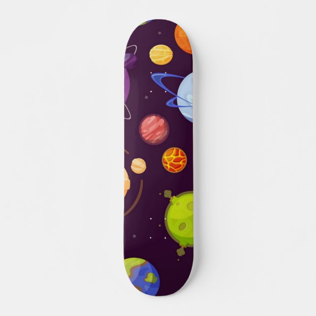 Space pattern skateboard (Front)