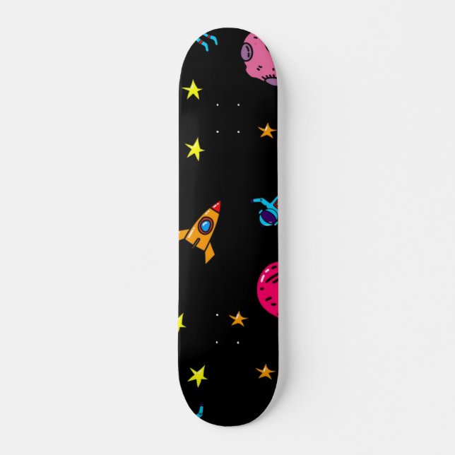 Space pattern skateboard (Front)