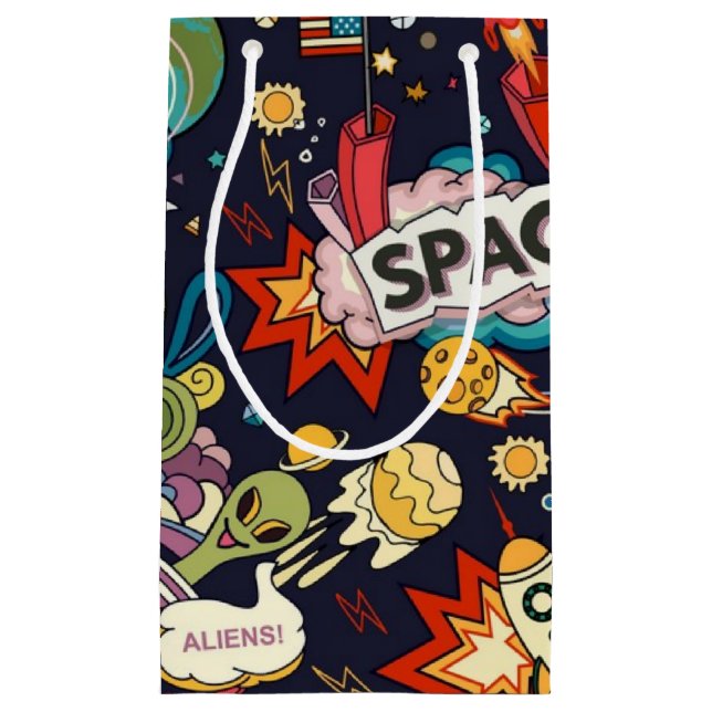 Space pattern small gift bag (Front)