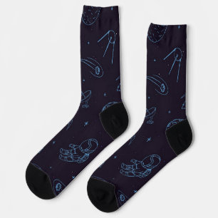 Space pattern socks