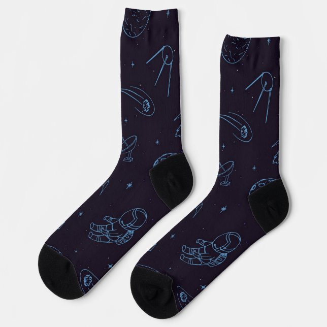 Space pattern socks (Left)