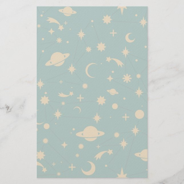 Space pattern stationery (Front)