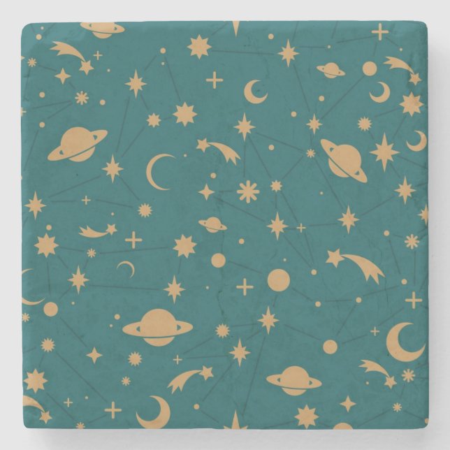 Space pattern stone coaster (Front)