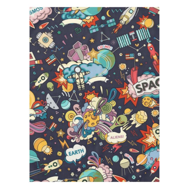 Space pattern tablecloth (Front)