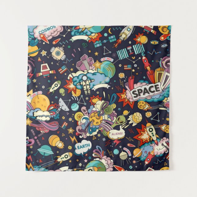 Space pattern tapestry (Front)