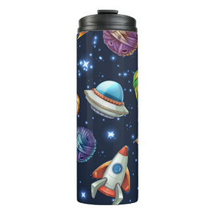 Space pattern thermal tumbler