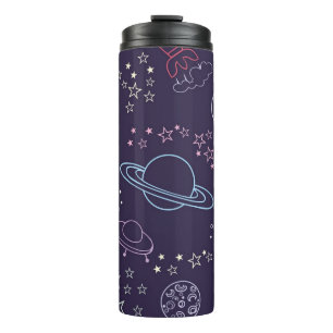 Space pattern thermal tumbler