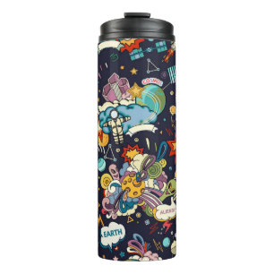 Space pattern thermal tumbler