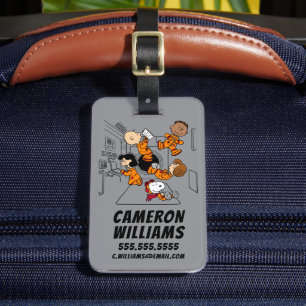 SPACE Peanuts Gang in Space Luggage Tag