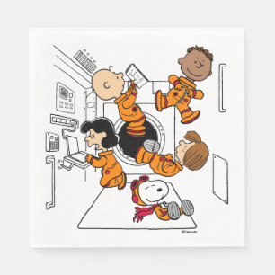 SPACE   Peanuts Gang in Space Napkin
