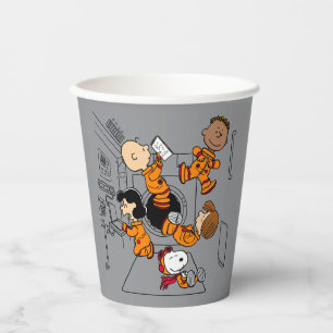 SPACE   Peanuts Gang in Space Paper Cups