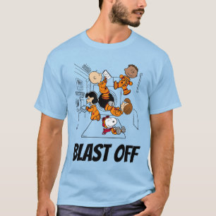 SPACE   Peanuts Gang in Space T-Shirt