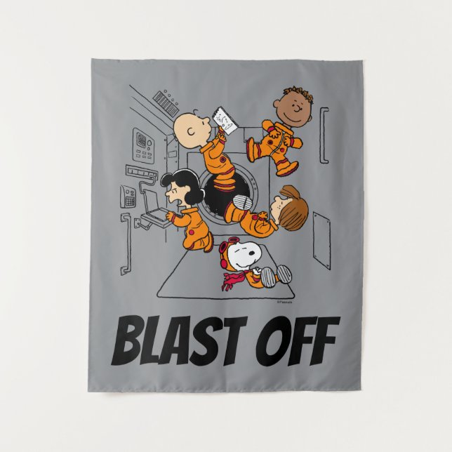 SPACE | Peanuts Gang in Space Tapestry (Front)