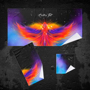 Space Phoenix Nebula Bath Towel Set