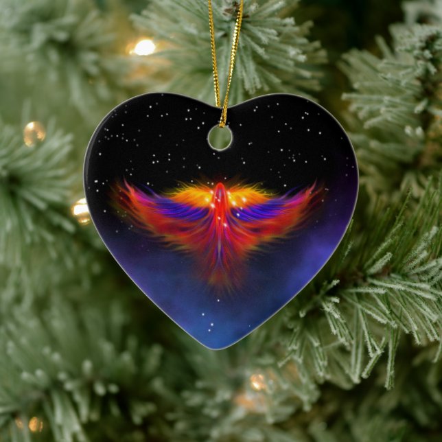 Space Phoenix Nebula Ceramic Tree Decoration (Tree)