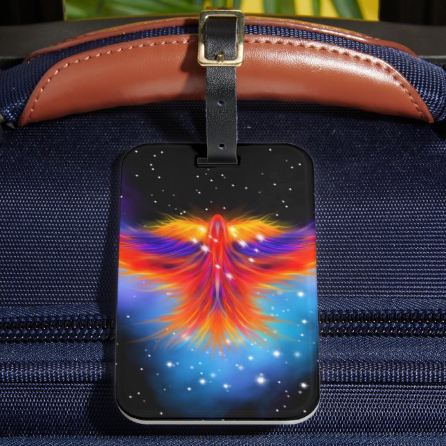 Space Phoenix Nebula Luggage Tag (Front Insitu 2)