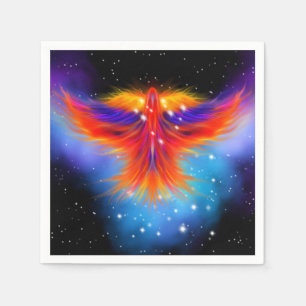 Space Phoenix Nebula Napkin
