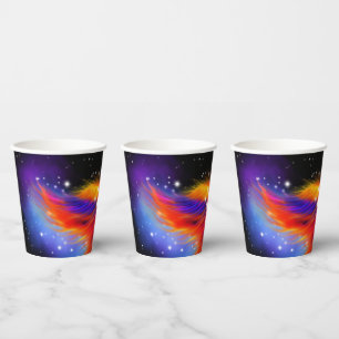 Space Phoenix Nebula Paper Cups