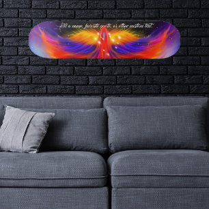 Space Phoenix Nebula Skateboard