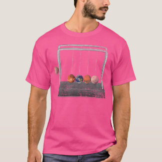 Space Physics Teacher Funny Gift Pendulum Planets T-Shirt