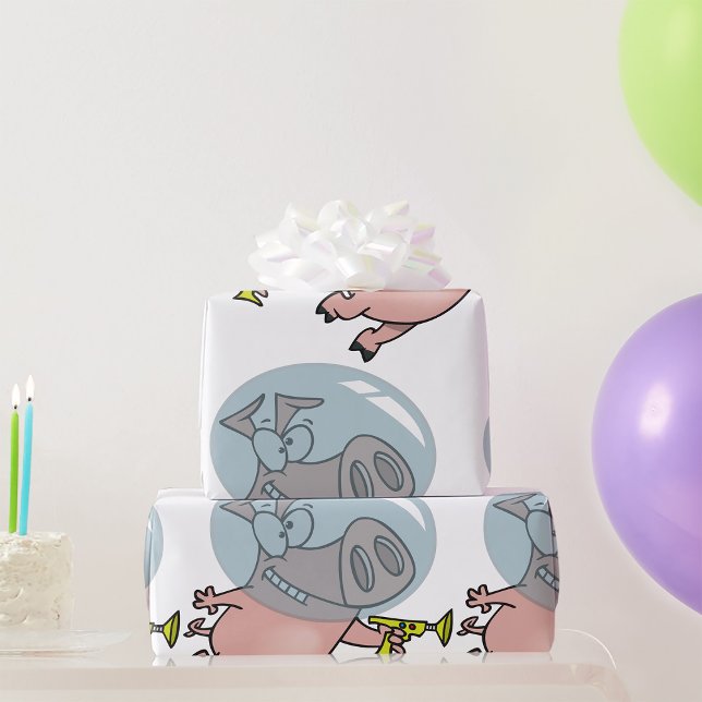 Space Pig Astronaut With A Phaser Wrapping Paper (Creator Uploaded)
